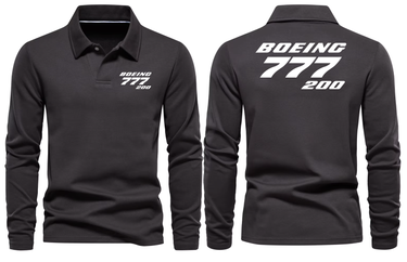 BOEING 777 LONG SLEEVE POLO